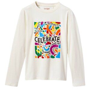 NWT Boys' Celebrate Graphic Long Sleeve T-Shirt - Cat & Jack - XXL/XL+XXL HUSKY